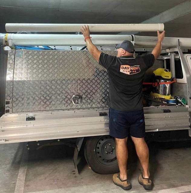 Cam loading the Day Night Plumbing ute